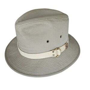 Mens Bucket‎ Hat Dorfman Pacific Co. DPC Hat Beige Cotton Outdoor Safari Sun